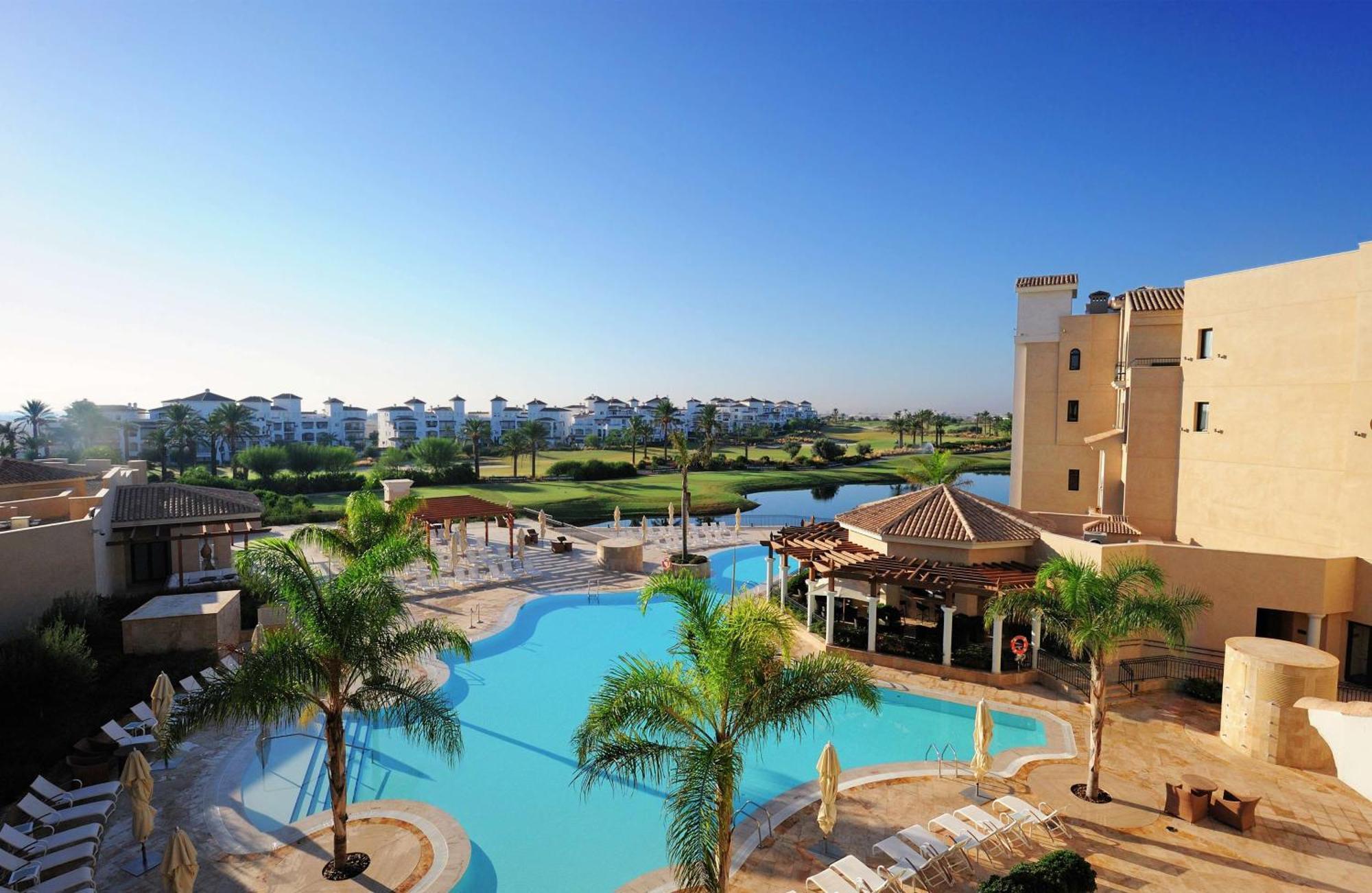 Doubletree By Hilton La Torre Golf Resort Roldán Εξωτερικό φωτογραφία View of the pool at the clubhouse
